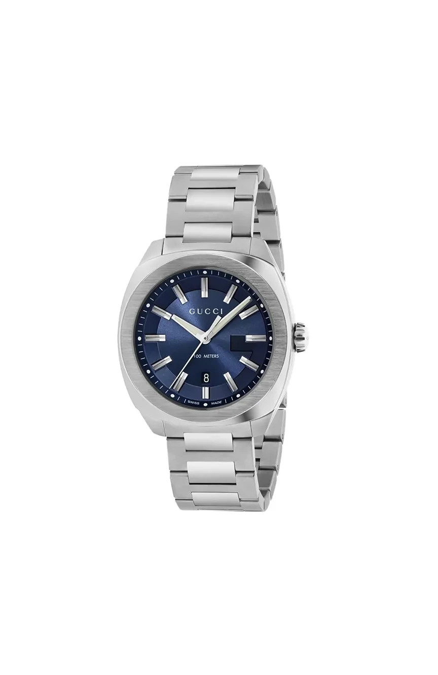Gucci GG2570 YA142303 41mm Blue Dial Steel Bracelet Swiss Quartz Watch