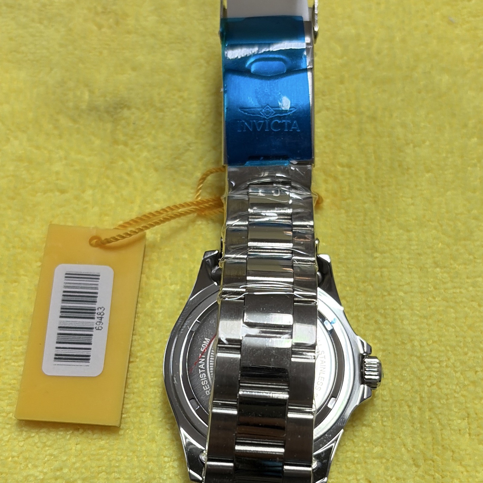 Invicta Pro Diver Men’s Quartz Diver WR 50m 40mm Blue Dial Black Bezel Box