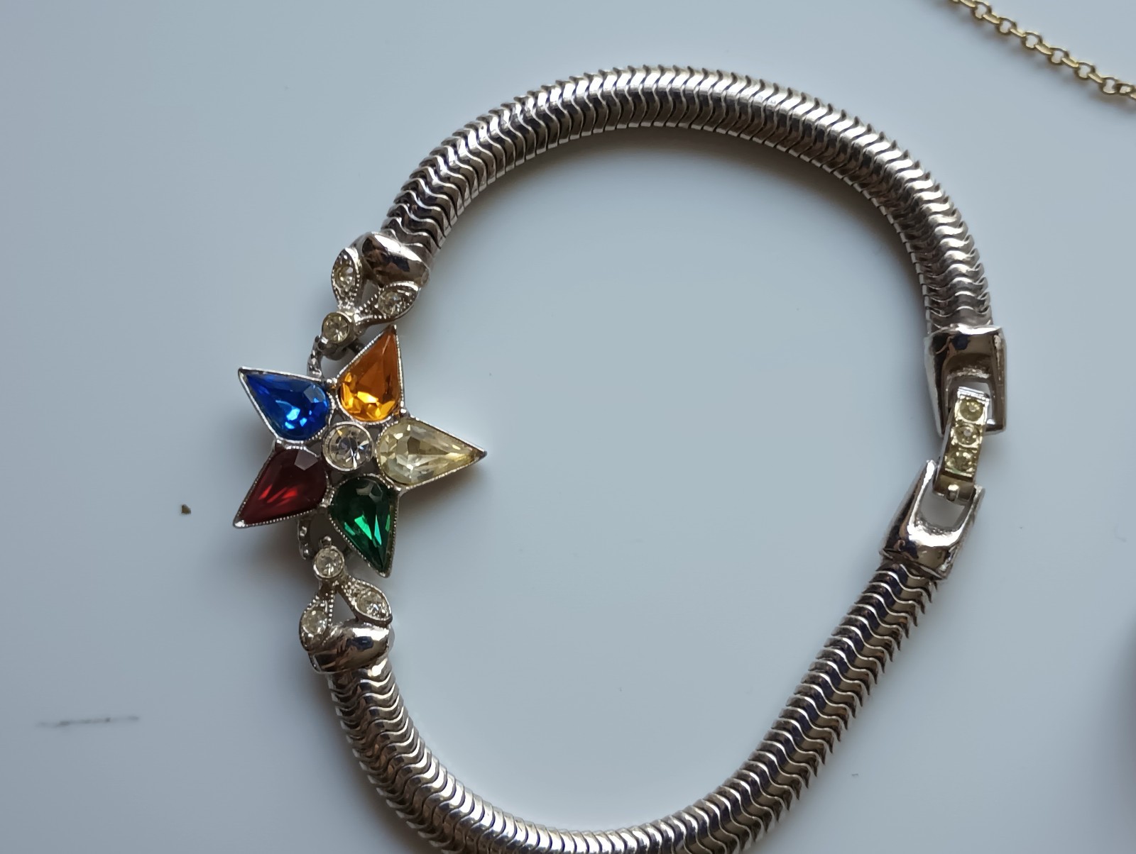 vintage ora bracelet and matching pendant/earrings (not signed)