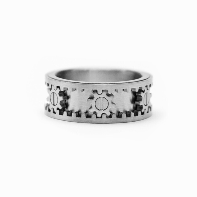 Kinekt Design Gear Ring – Stainless Steel – Original – Brand New