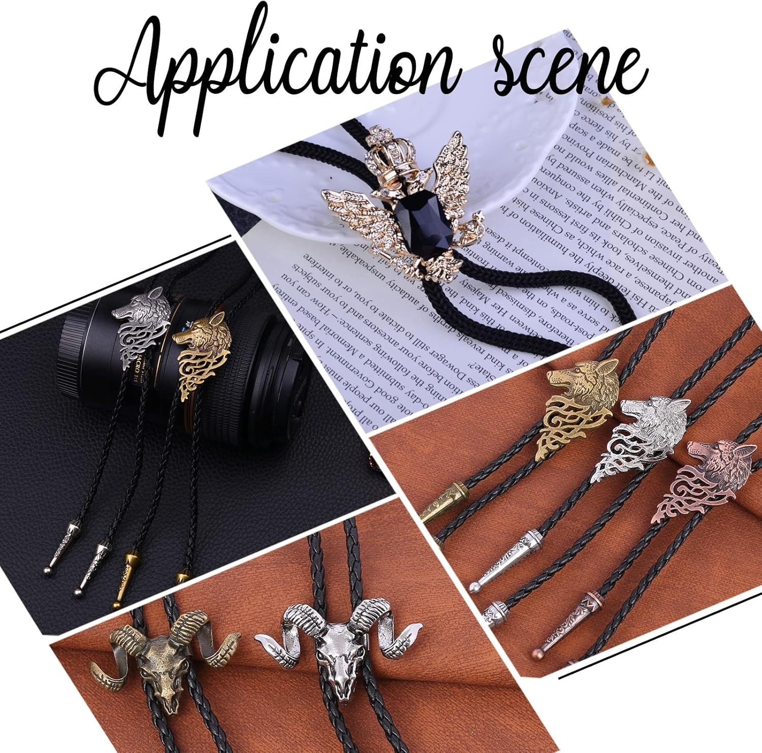 3 Sets Iron Bolo Tie Findings Kit Sterling Silver Plated Parts round Slide Text