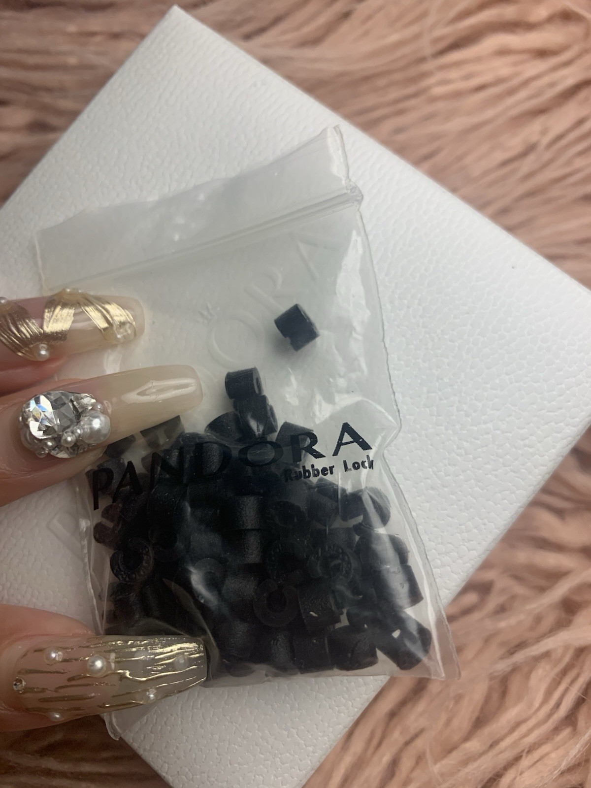 Lot of 50 Pandora Silicon Rubber Clip Stoppers Lock US Store New 100% Authentic