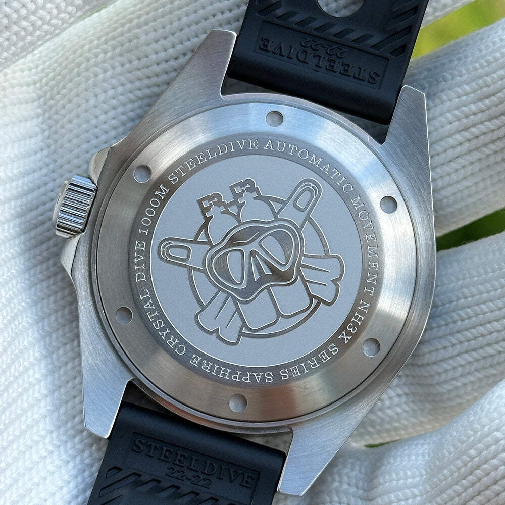 STEELDIVE SD1964GMT — 45.4mm Ceramic Bezel Insert 1000M NH34 Four Hands GMT
