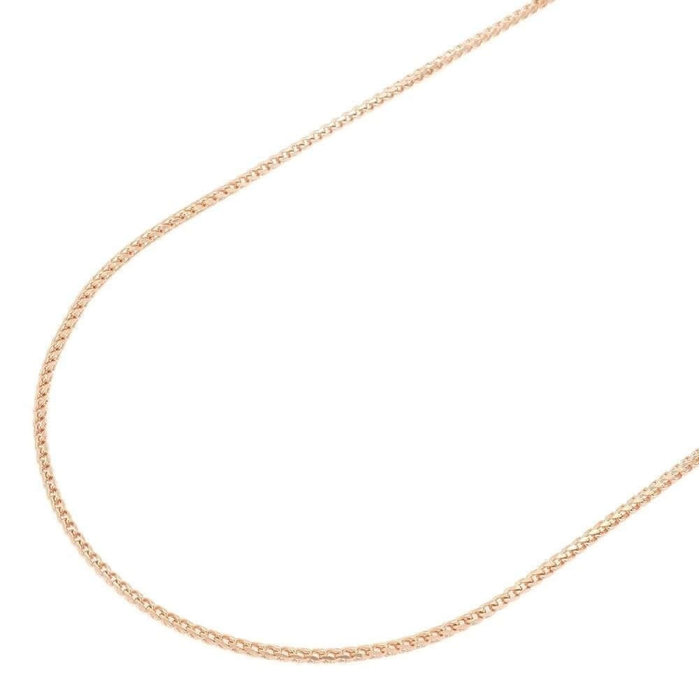 Solid 14k Yellow, White & Rose Gold 1.2mm Franco Chain 16″ 18″ 20″ 22″ 24″ HEAVY