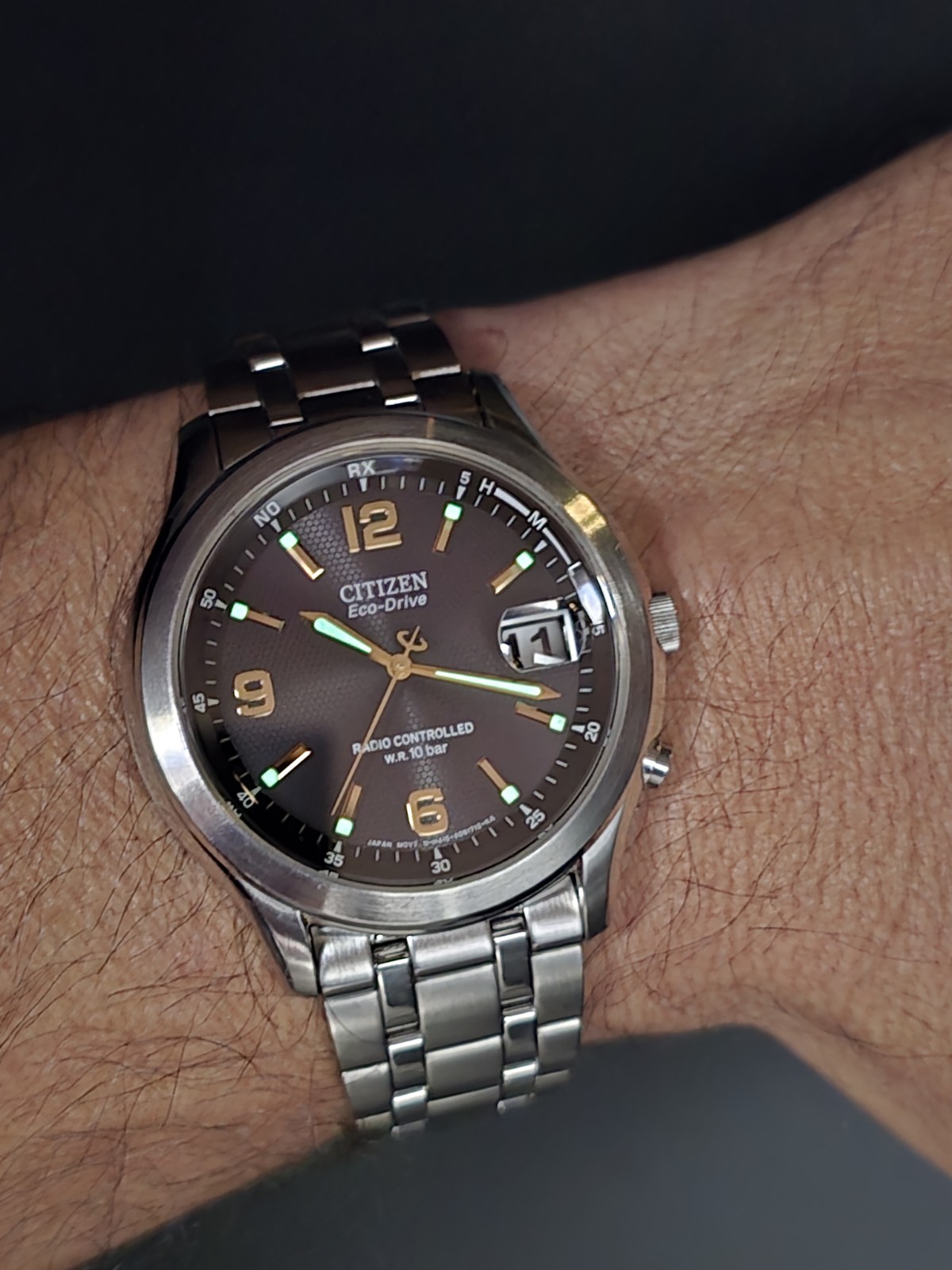 [MINT] Citizen Eco-Drive JDM Solar Radio Black Dial 39mm – US Seller