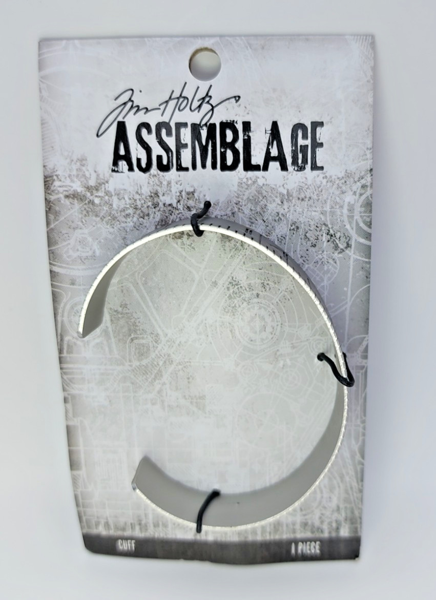 Tim Holtz Idea-Ology Assemblage Ruler Cuff Bracelet Antique Silver THA20106 New