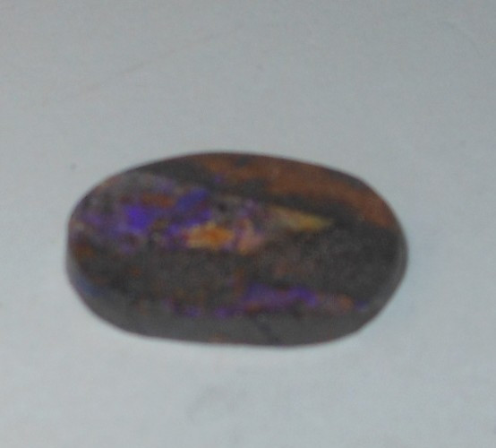5ct Australian Boulder Opal cab blue hue 16.1mm x 10.8mm x 3.3mm