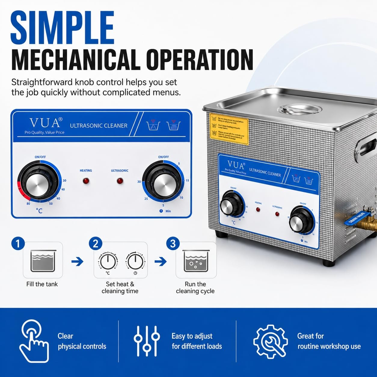 15L Ultrasonic Cleaner Machine with Heater, Professional Industrial Ultrasoni…