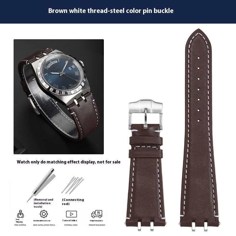 For Tudor M28600 M28603 Modified Leather Strap Cowhide Watchband For 41mm Deal