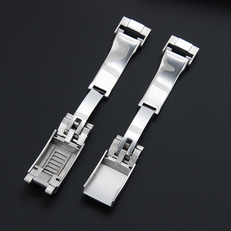 High Quality Stainless Steel Clasp Metal Watch Buckle metal Folding Clasp 9x9mm