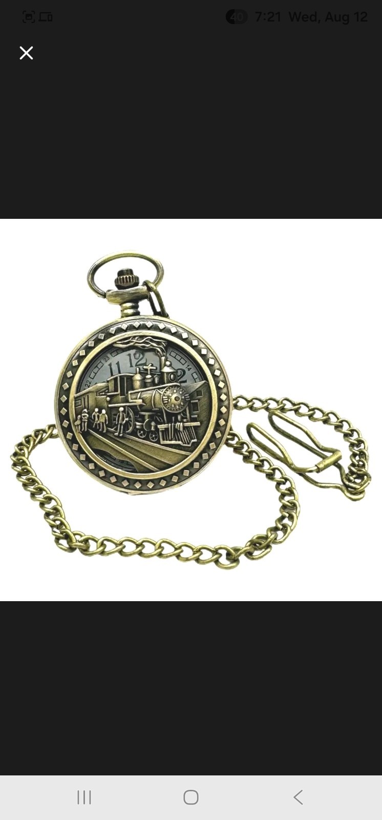 Lot of 3 Invicta Quartz Pocket Watches Brand New With Tags!