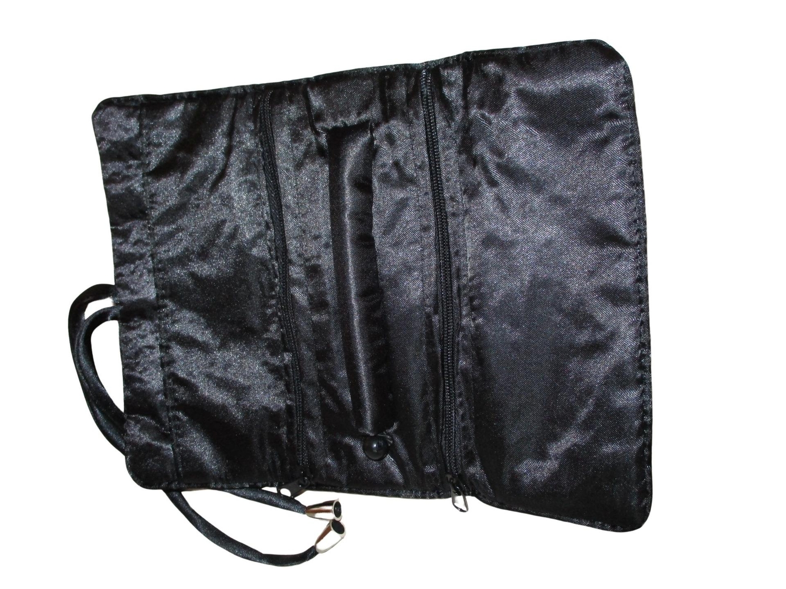 Jewelry Roll,Travel Jewelry Roll Bag, Black