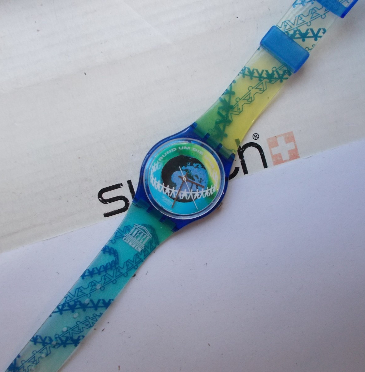 SWATCH SPECIAL ” RUND UM DIE UHR ” ’95 PRISTINE VINTAGE WOW RARE L@@K