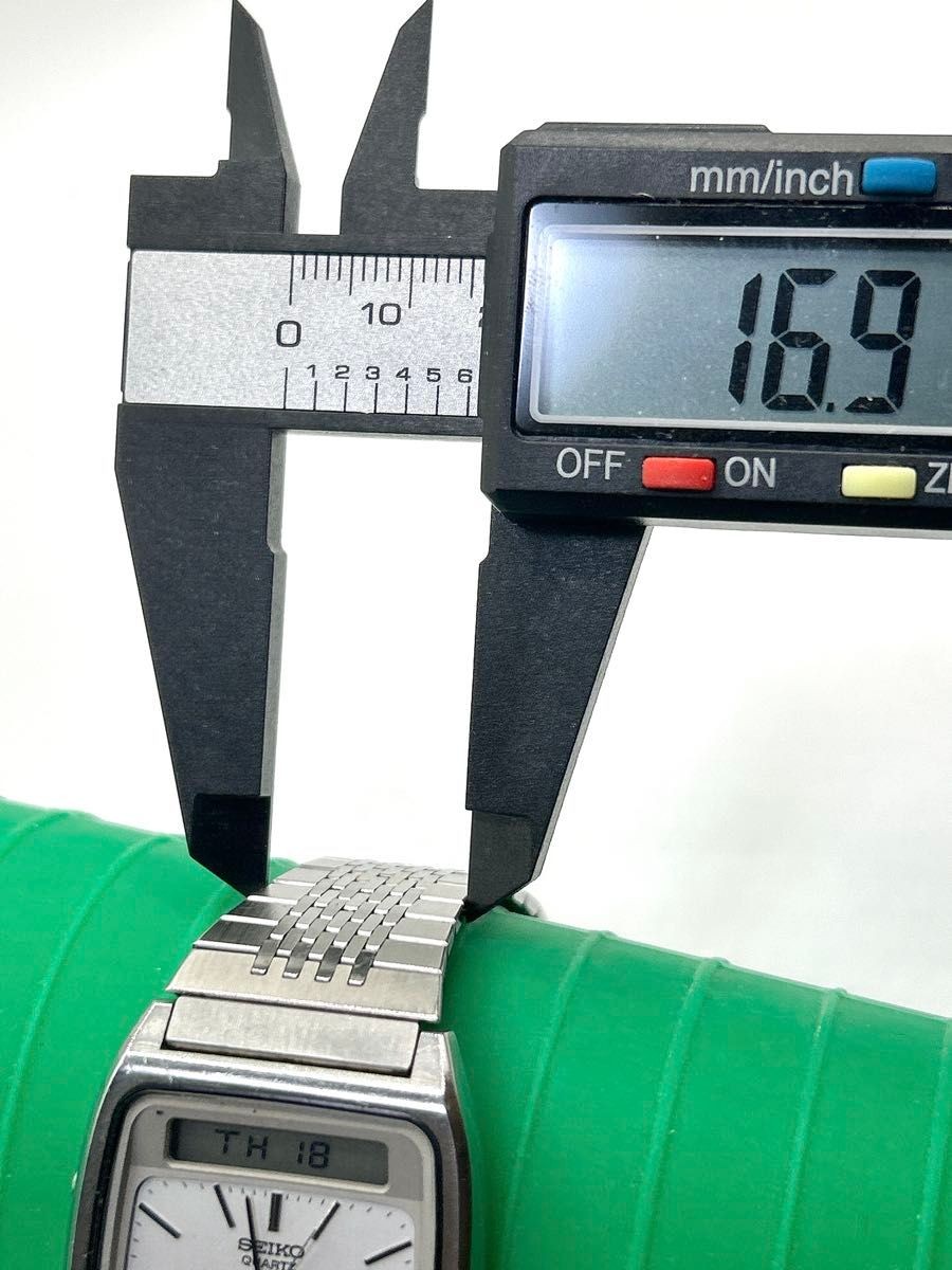 Seiko H357-5130 Ana-Digi Square Hybrid Quartz Men’s Watch Working From Japan