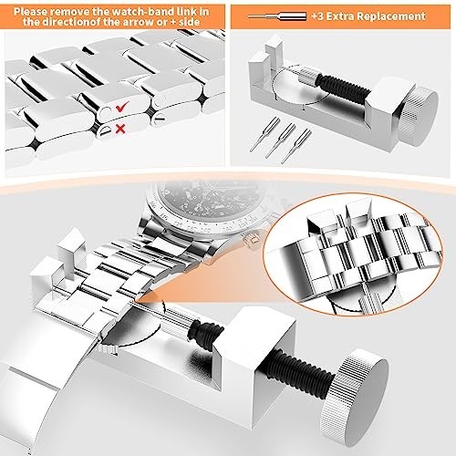 Watch Link Removal Kit with Case Opener, Spring Bar Tools and Carrying Case
