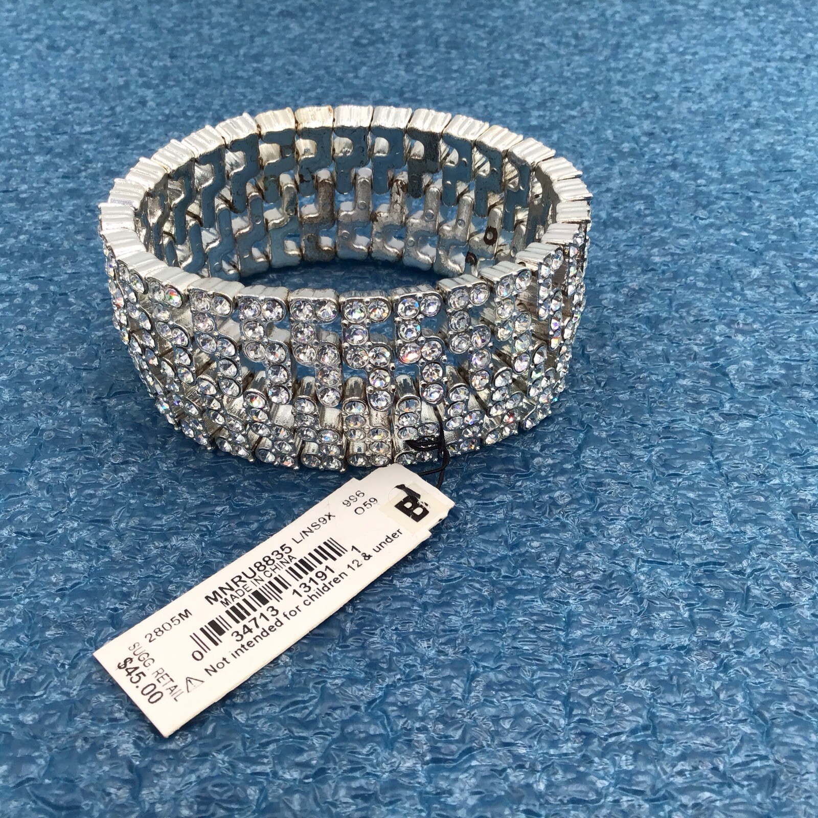 MONET — Stunning Crystal Stretch Bracelet – Wedding, Prom, Night Out!