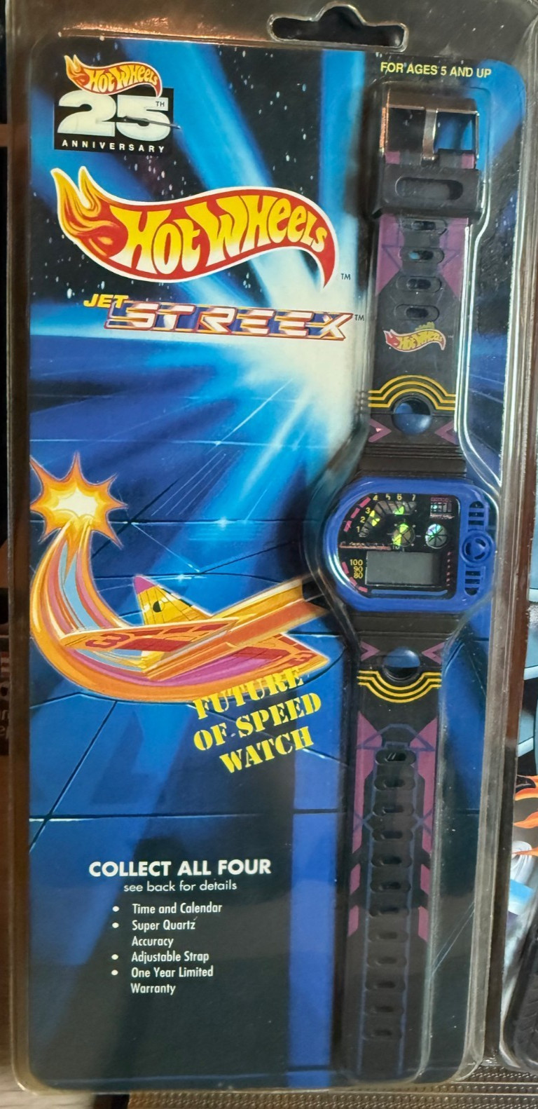 Vintage Hot Wheels Car Watch Set of 3 1993 1994 All Cool Jet Streek & Race Hard