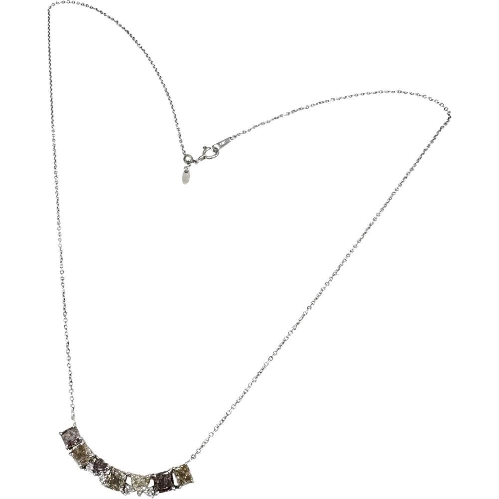 Color diamond 2.65ct diamond 0.09ct Necklace Pt900Platinum/Pt850Platinum 4.9…