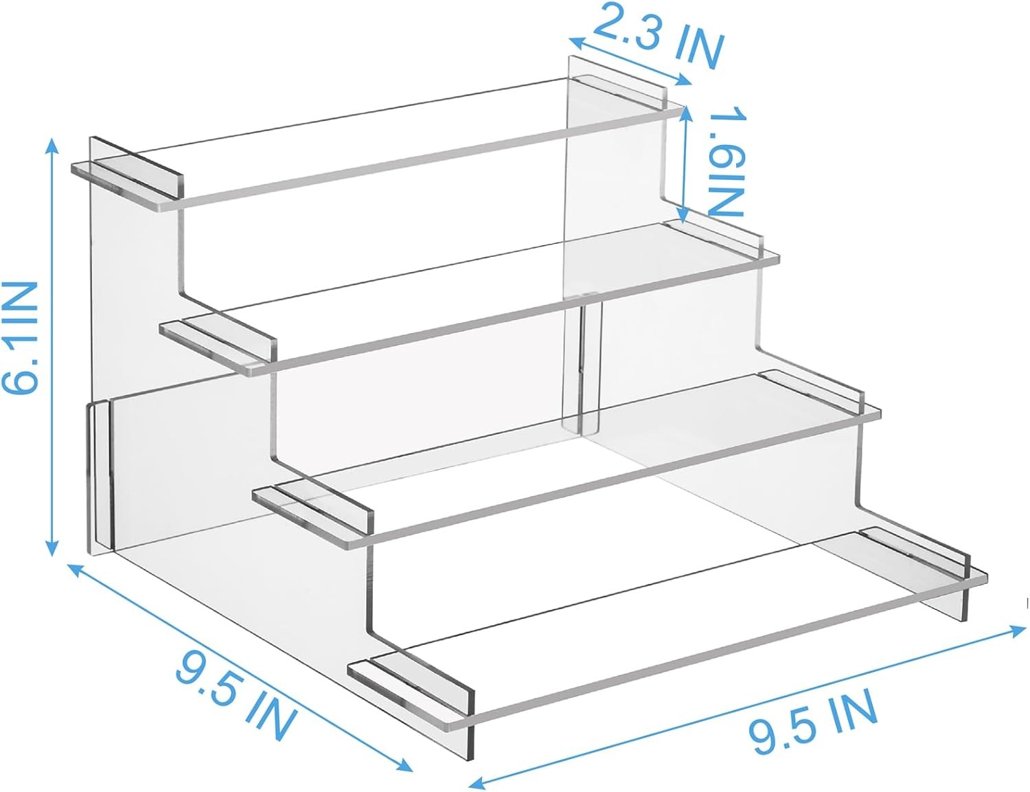 Stand Holder, Clear Shelf Risers for Display Stands for Funko POP Figure,