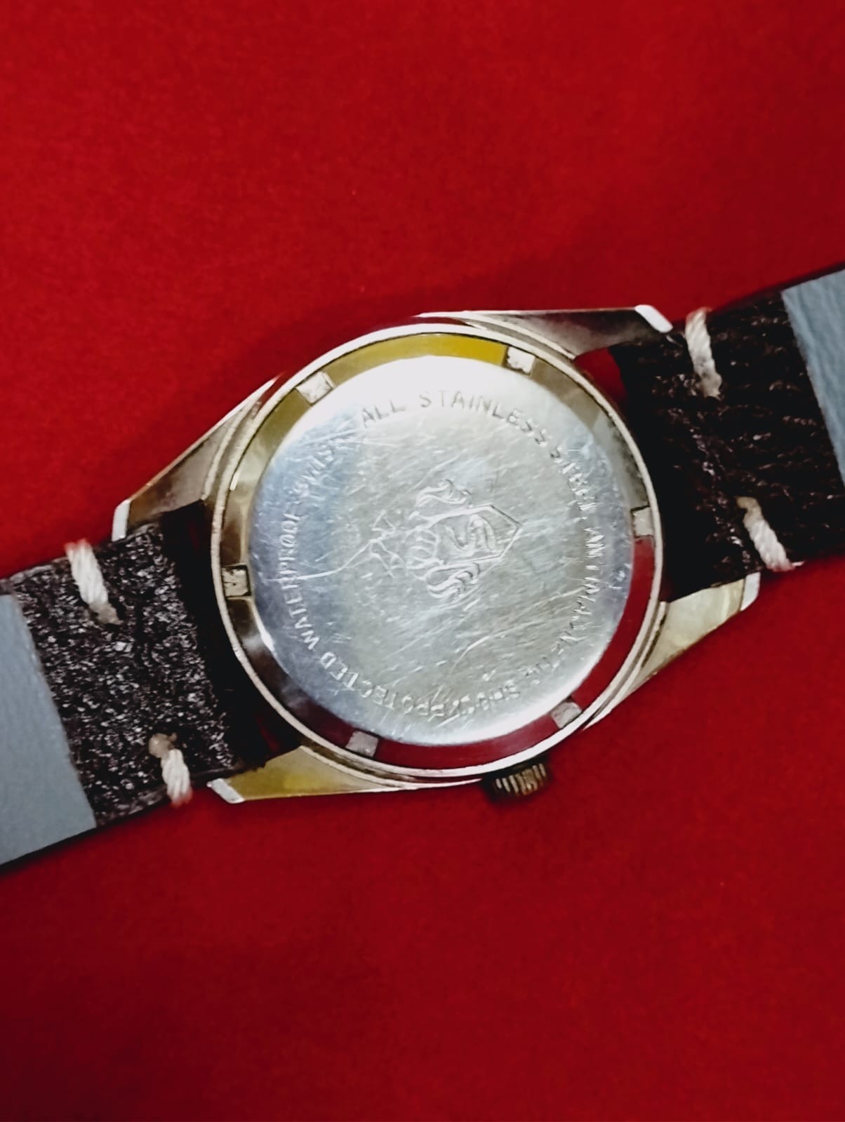 Vintage Henri Sandoz 17 j original men swiss working wrist watch.047 rare