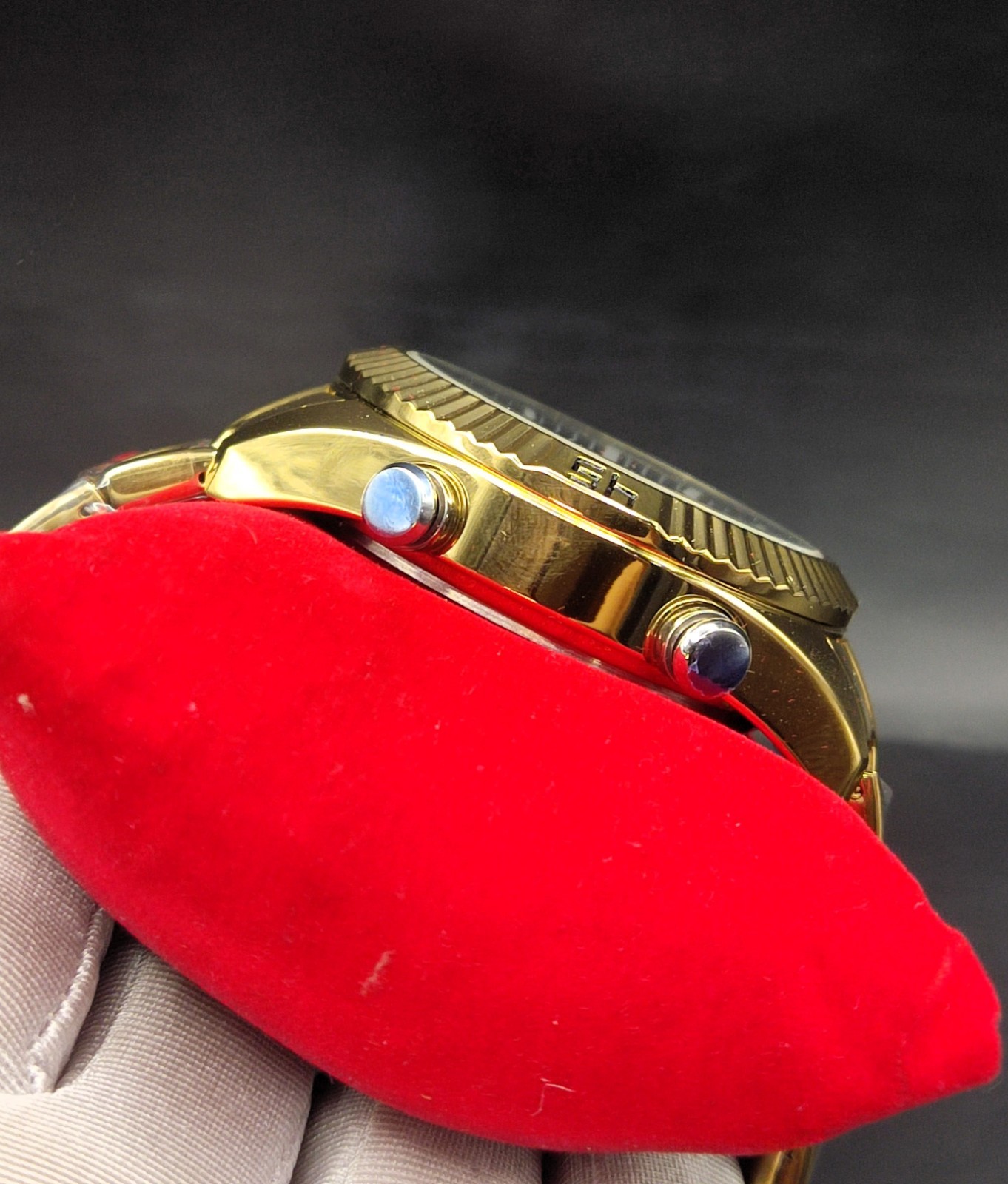 #Refurbished Naviforce Double Display Gold Plated Men’s Wrist Watch