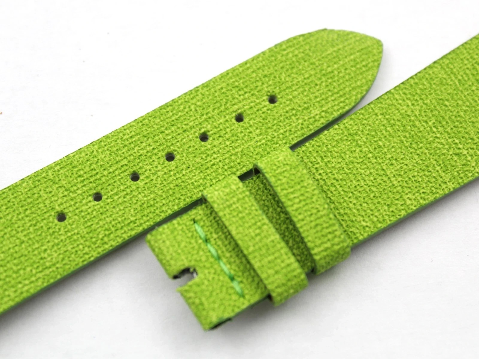 Handcrafted Vegan Straps Neon Green Various Sizes Ardiglione Spare Parts Watches