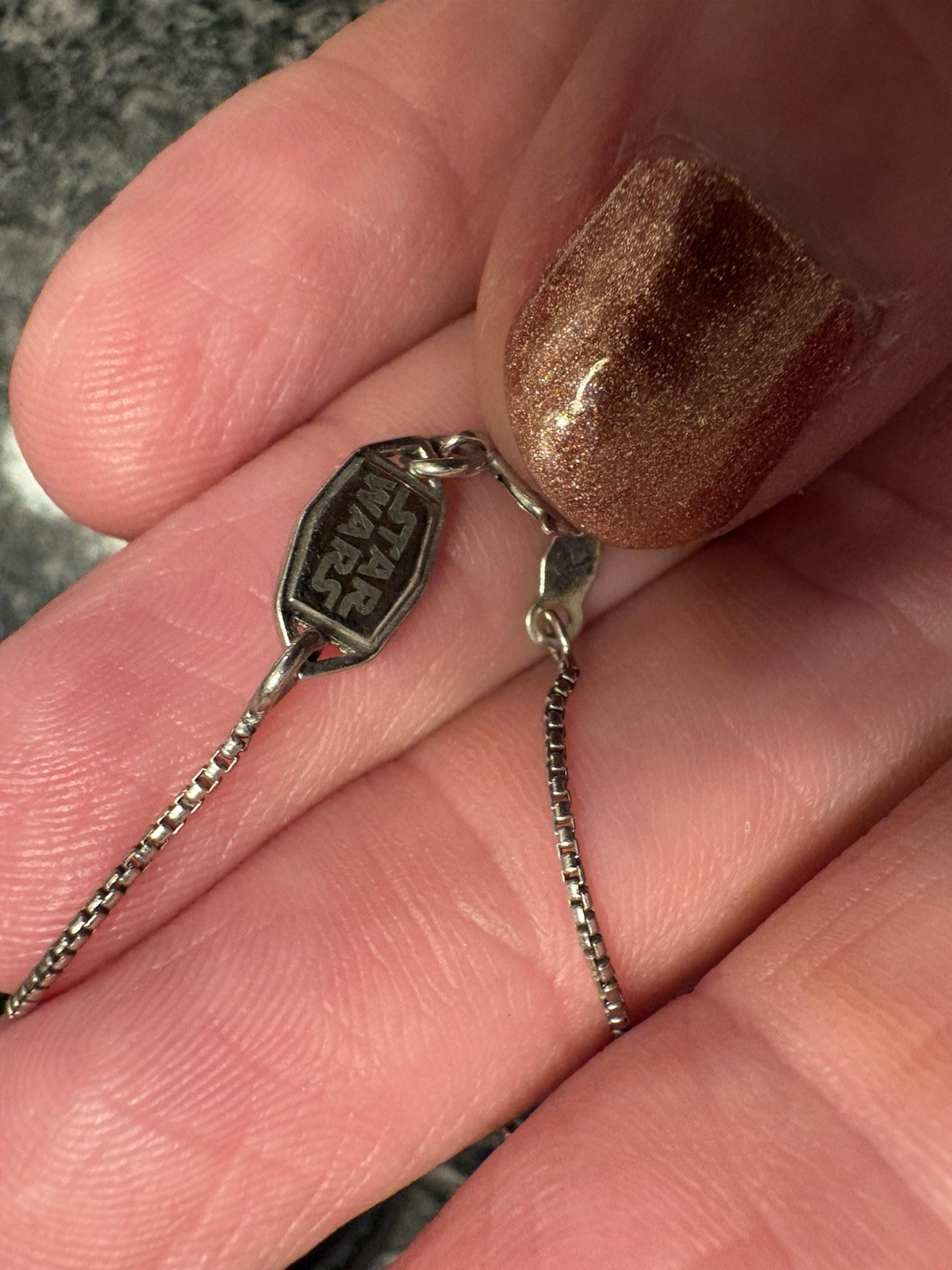 Star Wars Fine Jewelry Into the Galaxy TIE Fighter 925 Pendant 1/3cttw