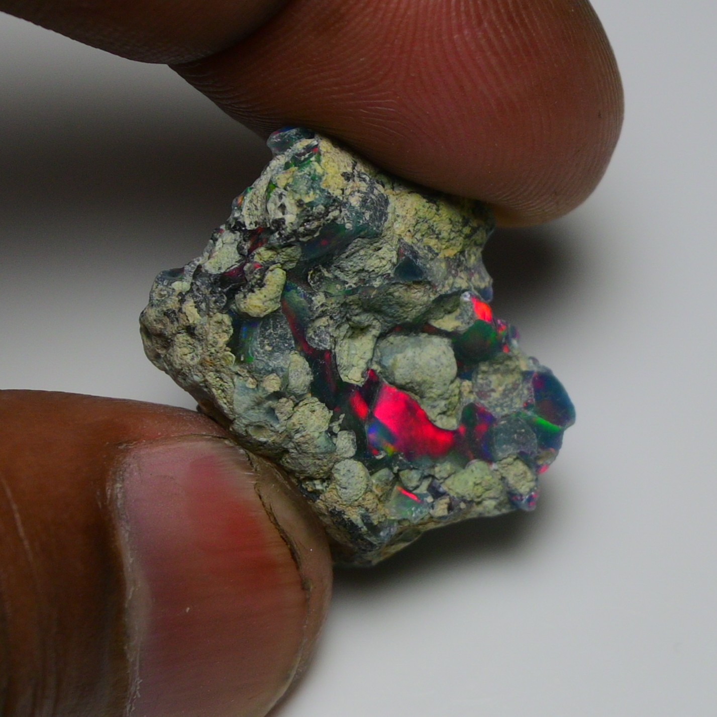 20.00 Ct Natural Black Ethiopian Opal Rough – Ideal for Jewelry, Smoked Opal Raw