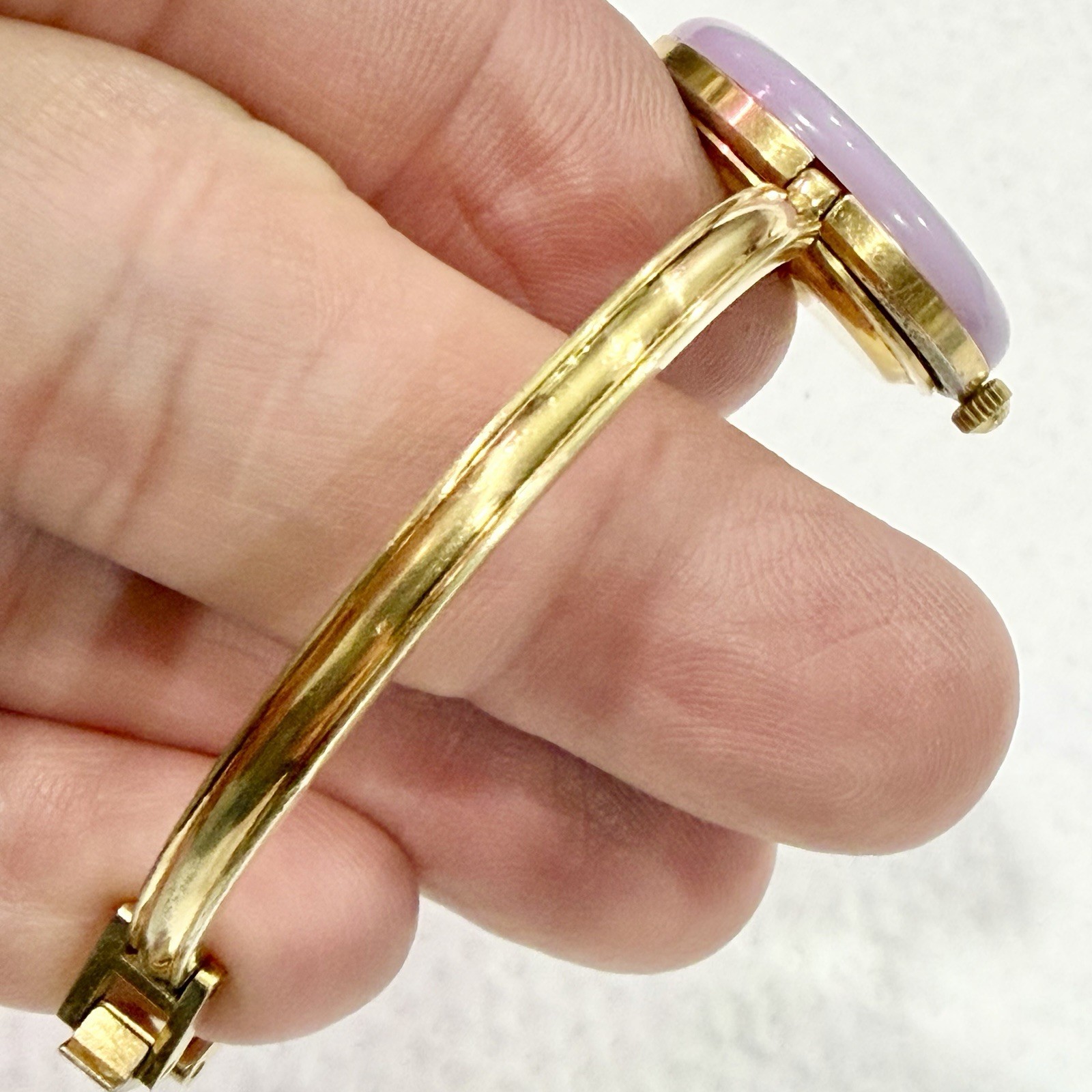 Gucci Change Bezel 1100 Gold 26mm Purple Bezel Quartz Women’s Watch RUNS!