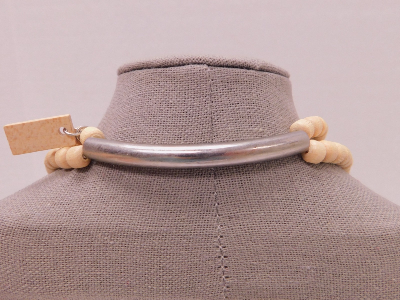 Aarikka Finland Wood Bead Double Strand Necklace