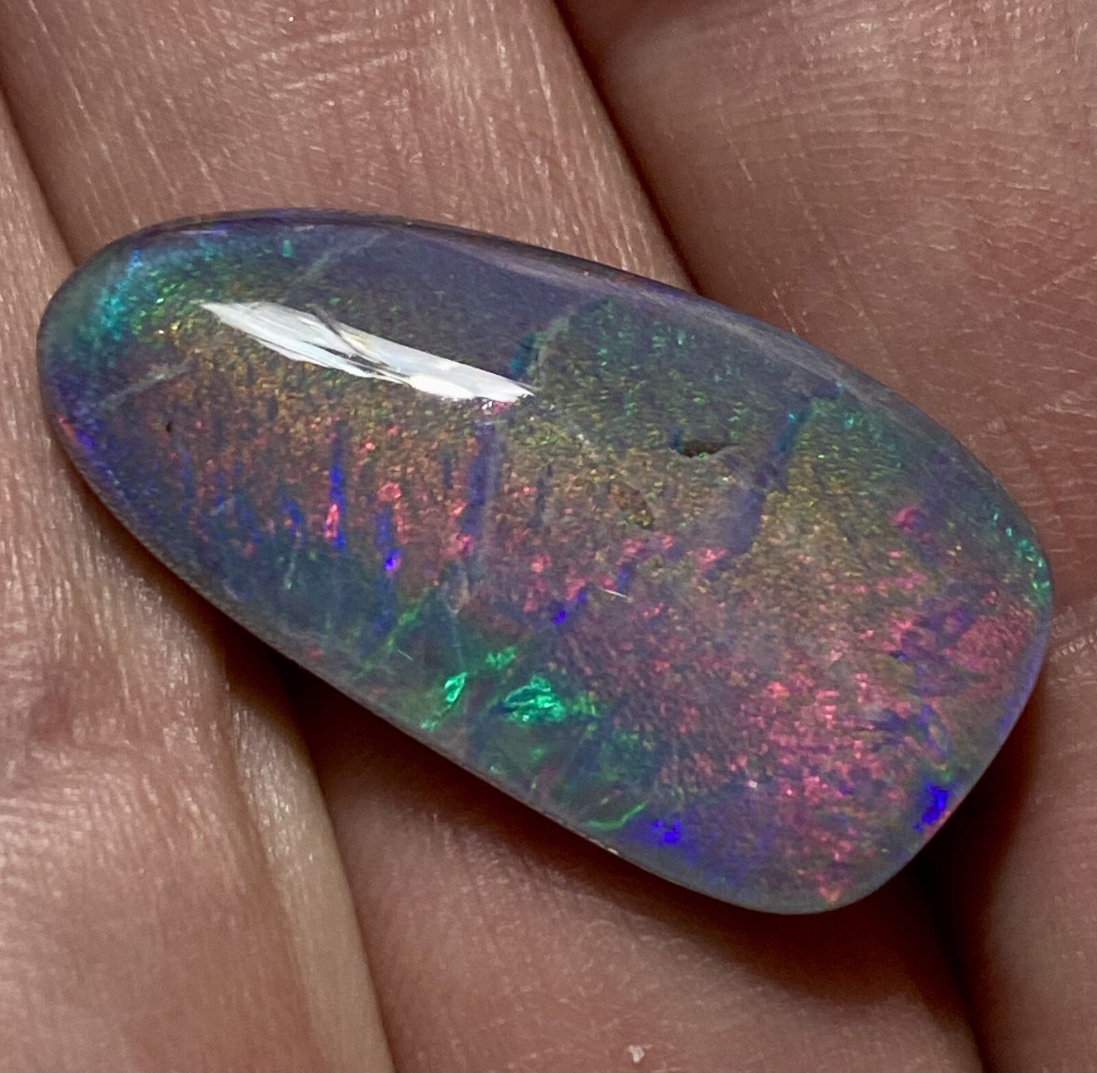 BRILLIANT GIANT 17.90cts AUSTRALIA OPAL TRIPLET RAINBOW🌈 PEACOCK HARLEQUIN FIRE