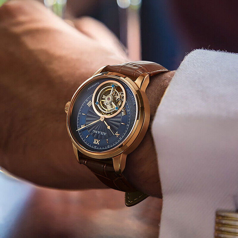 AILANG Watch Tourbillon Manual Winding Mechanical Wristwatches Men’s Watch