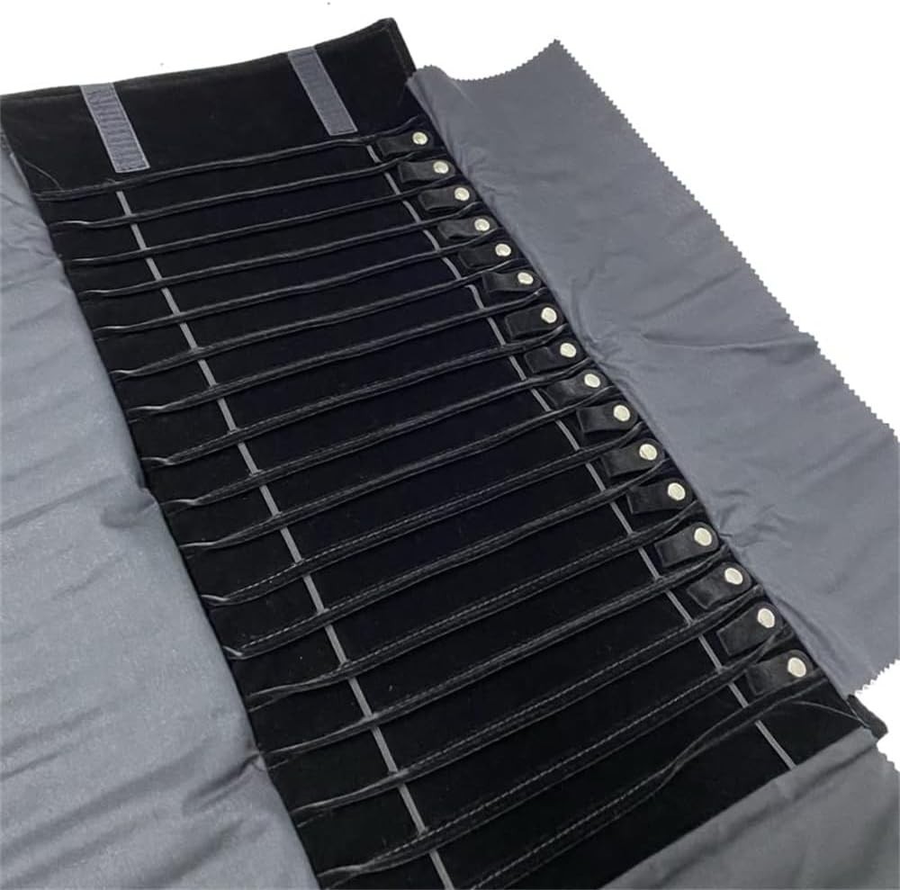 Jewelry Roll Untangled Secure Necklace Travel Storage Bag Displays Portable