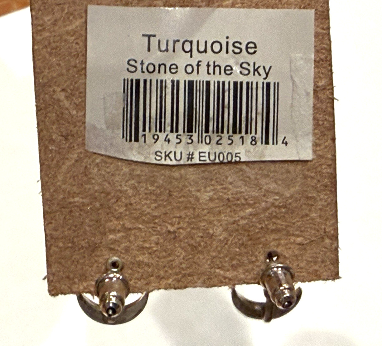 SCOUT CURATED WEARS STONE OF THE SKY TURQUOISE BLUE POST SUN MOON EARRINGS NEW