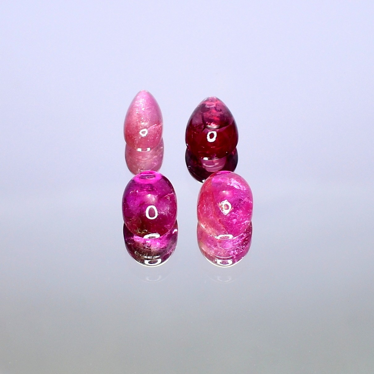Pink Tourmaline Cabochon , Natural Gemstone Lot, Healing Crystals 6.45 Cts