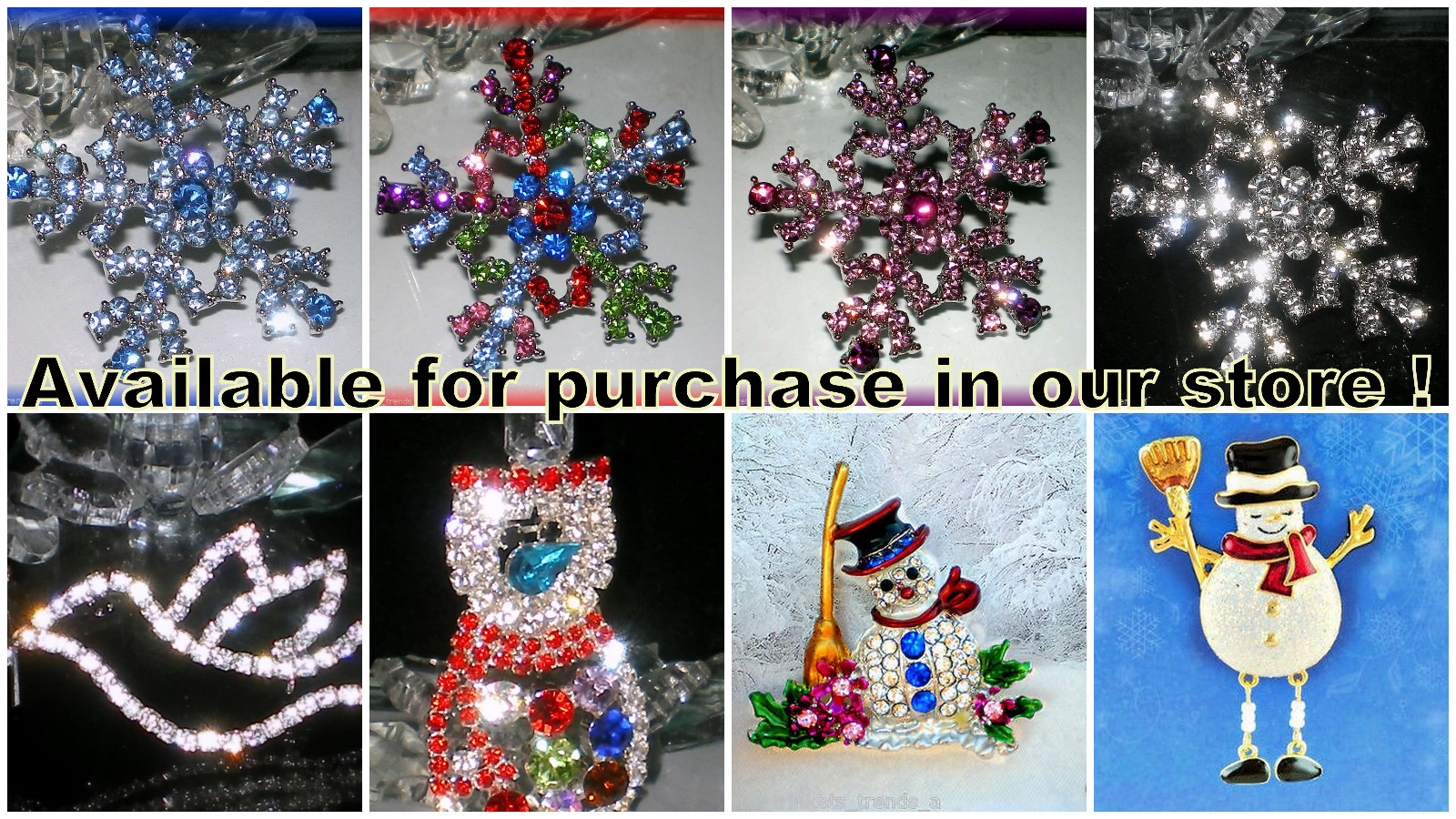 MR PENGUIN CHRISTMAS WINTER RHINESTONE & ENAMEL PIN BROOCH~VINTAGE STYLE