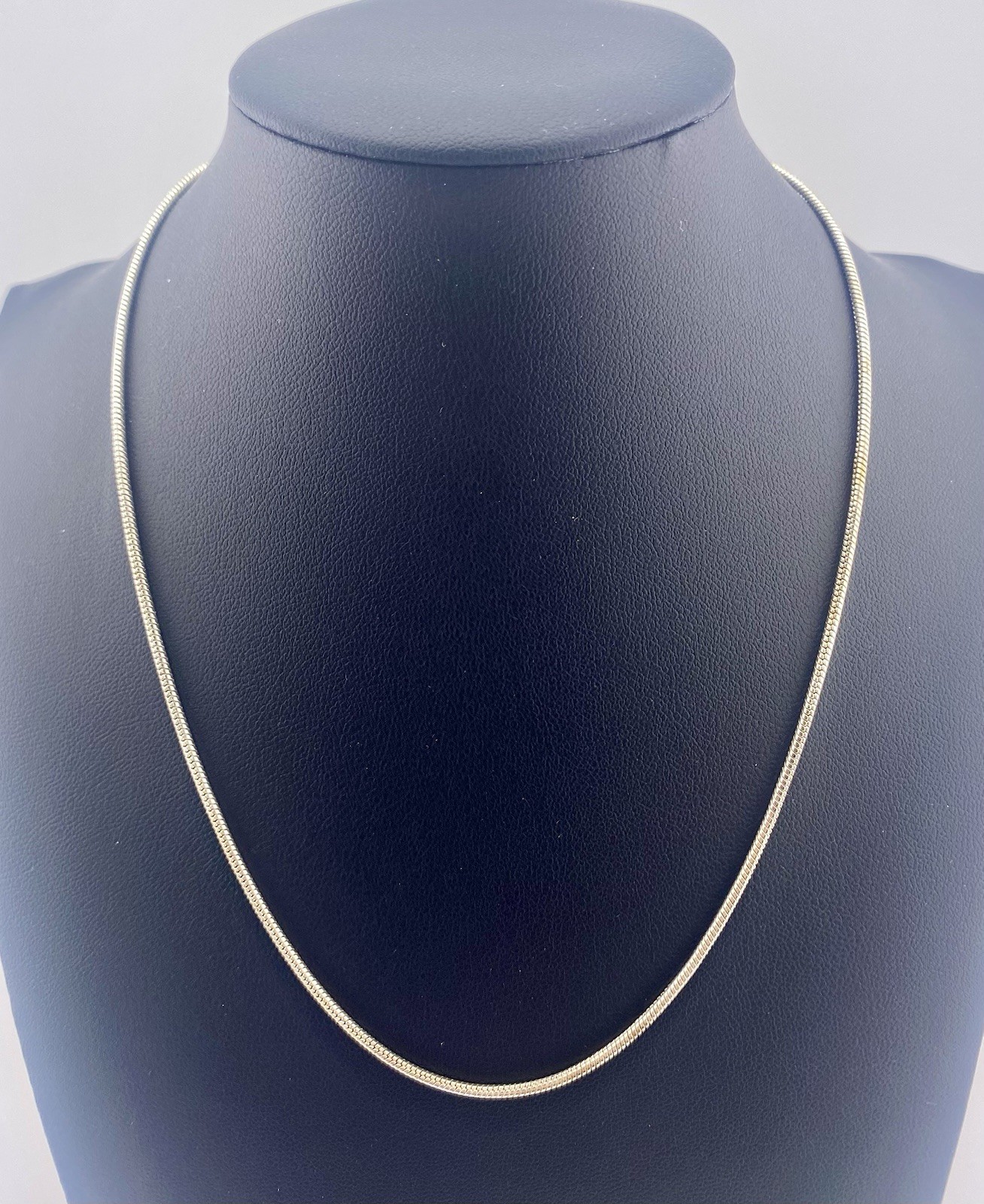 925 Silver Snake Chain Necklace, 16” – 7 Grams.