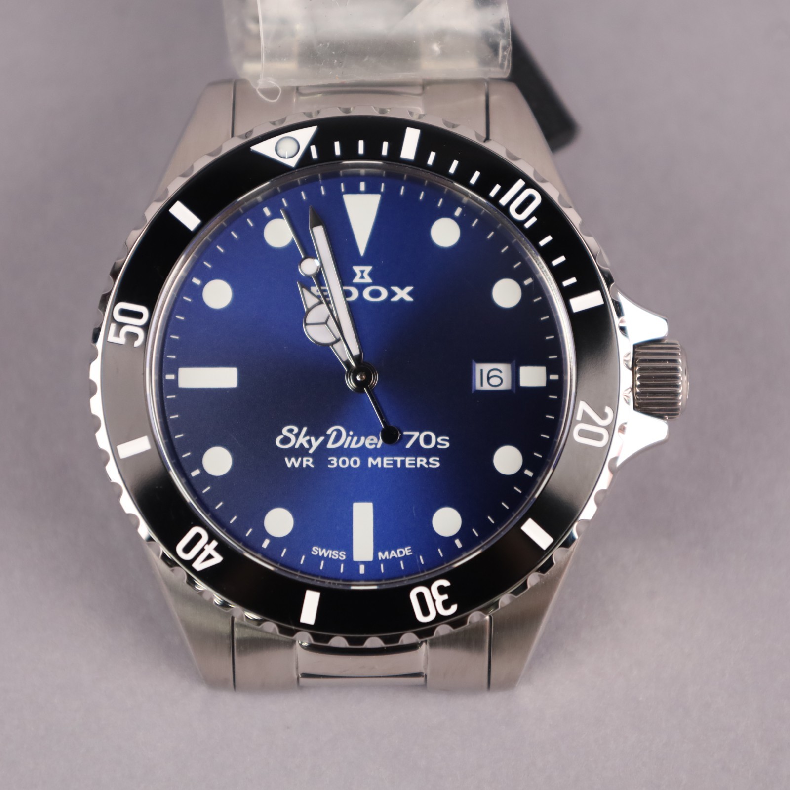 Edox Skydiver Quartz 3 hands Watch 53017-3NM-BUI