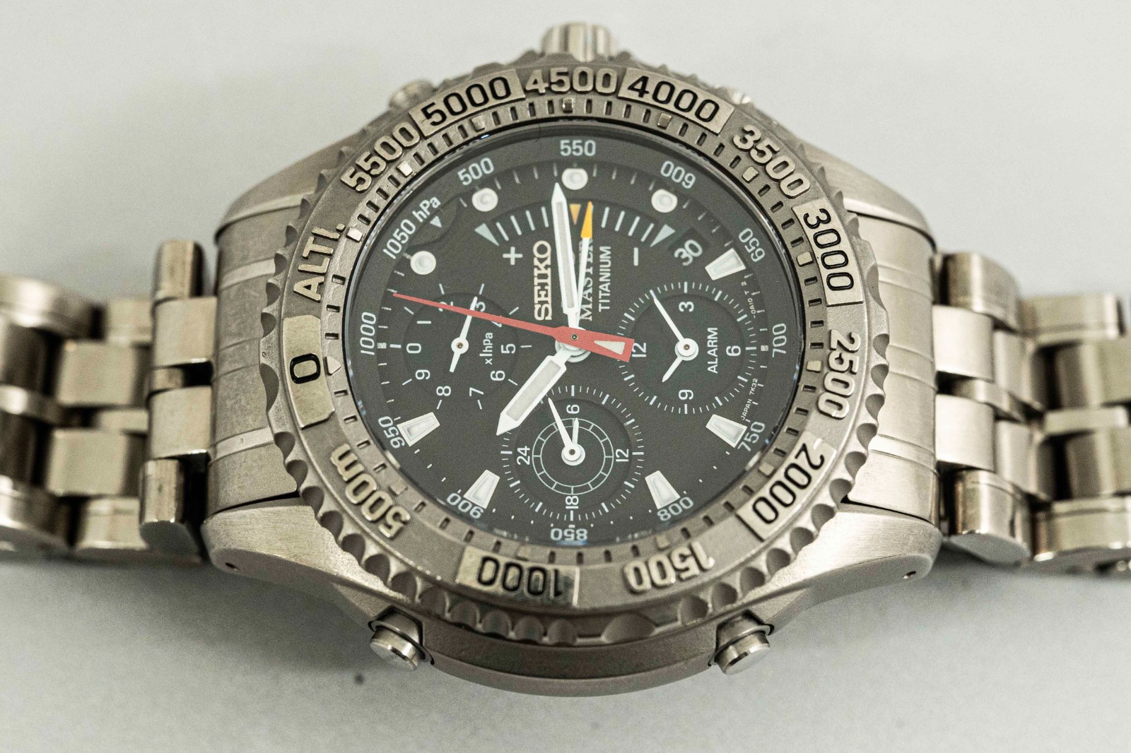 *NEAR MINT* SEIKO Landmaster Summitter SBCN003 7K32-0A10 Quartz Kinetic Men 44mm