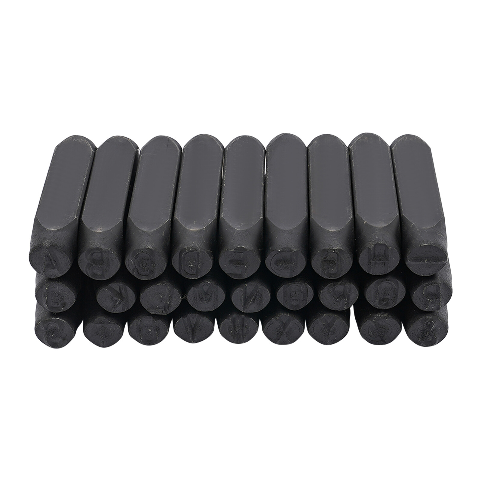 36-Piece Stamping Set Letter & Number Steel Punch Stamp Set 0.5in12.5mm