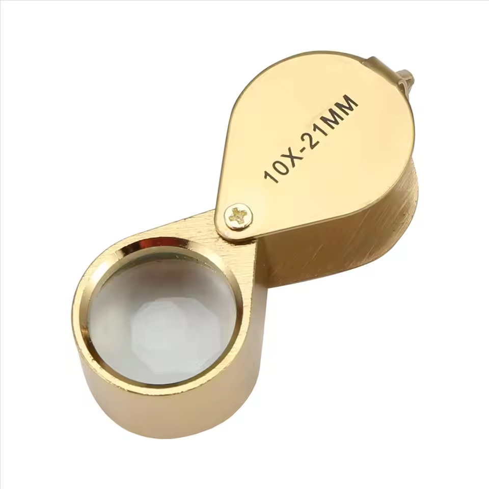10X Jewelers Loupe Magnifier Jewelry Coin Loop Magnifying Glass Eye Pocket USA