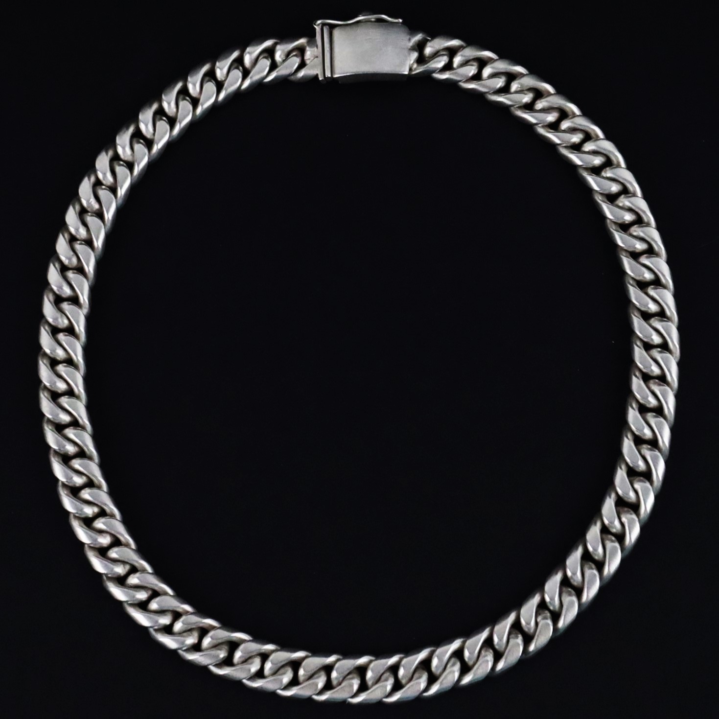 VERSANI 925 Sterling Silver 12.7MM Cuban Link Chain 20″ – 232.9g – Satin Finish