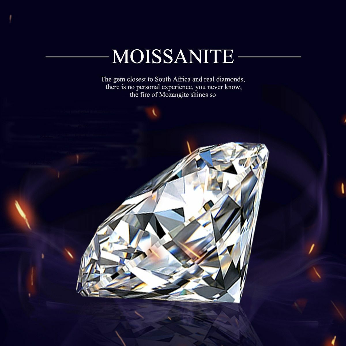 Moissanite Diamond Loose Stone D Color VVS1 Round Cut Gemstones With Certificate