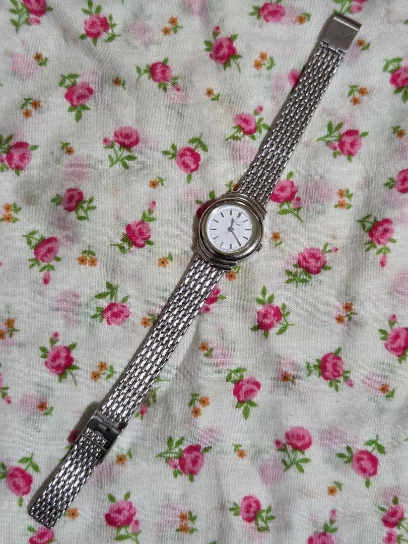 Aureole Quartz White Dial Women Wristwatch