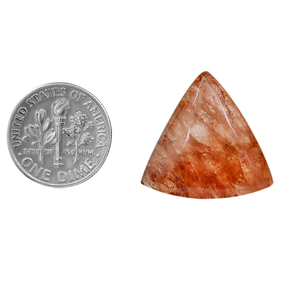 Natural Red Fire Quartz 21×21.5×5.8 mm Fancy Shape Polished Gemstone LS122-06430