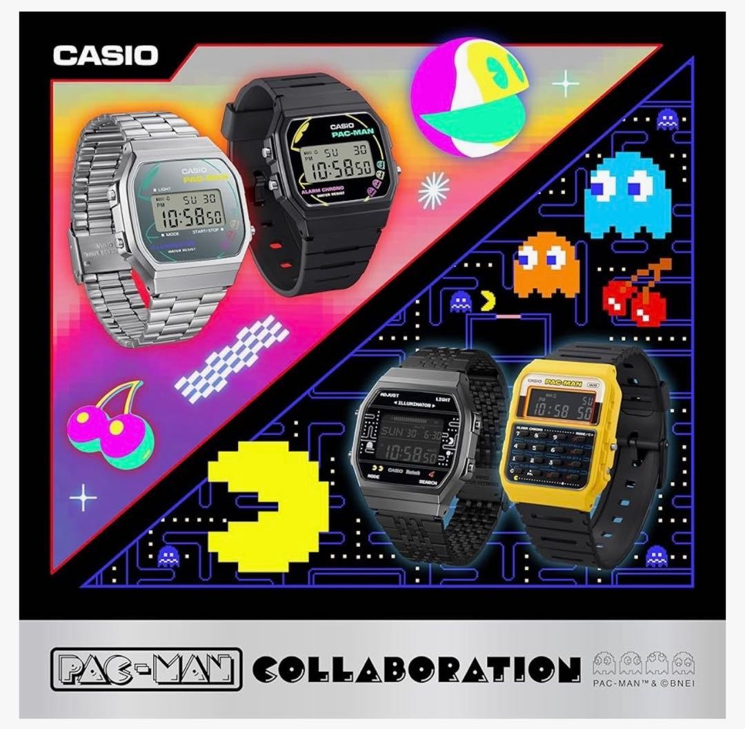CASIO Pac-Man Limited Collaboration F-91WPC-1AJR Digital Watch Neon Color New