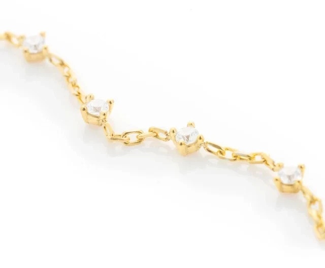 2Ct Round Cut Lab Created Diamond Women’s Tennis Bracelet 14K Yellow Gold Plated