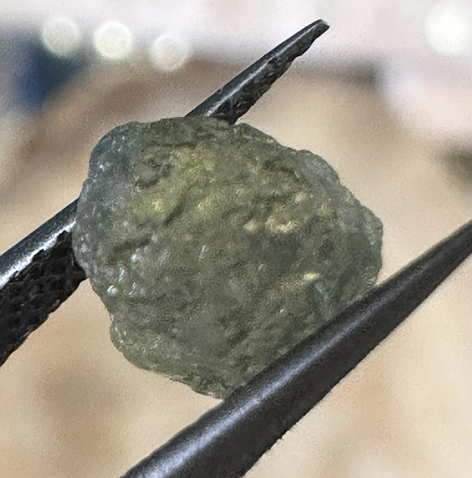Gorgeous Natural Uncut Green Montana Sapphire 2.00 CT Approx 6x6x5 mm