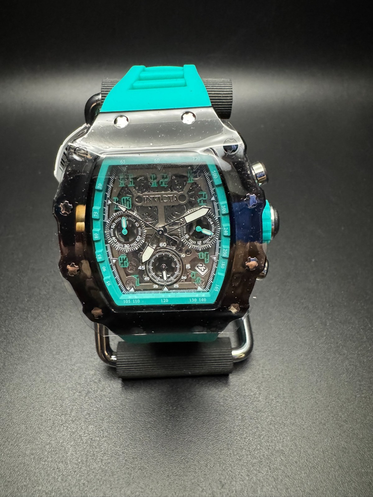 Invicta Racing Valxor 69773 Unisex Watch – Teal Green/Black – New With Box