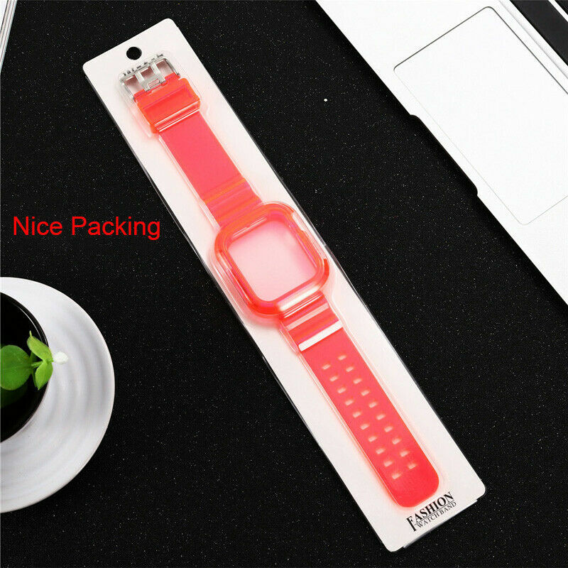 Silicone TPU Sport Watch Band Strap For Apple Watch Series 6/5/4/3/2/1 iwatch SE